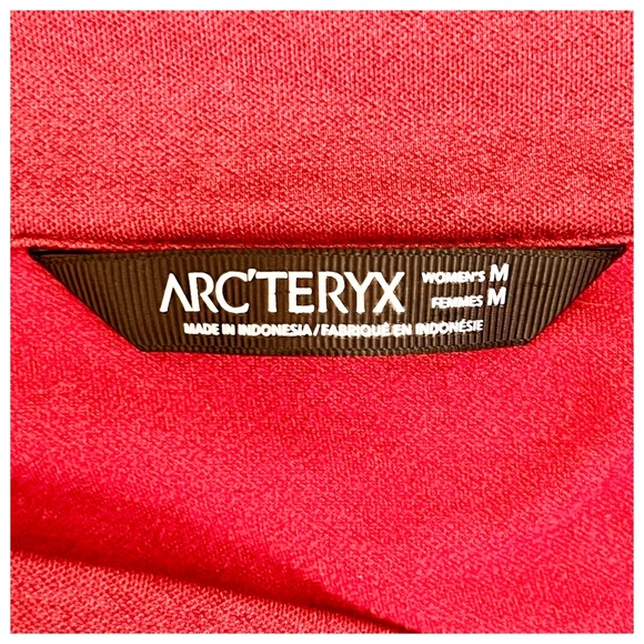 Arc’teryx Yonge Long Sleeve Alwyn Fleece Wrap in Red Size Medium - Picture 8 of 12